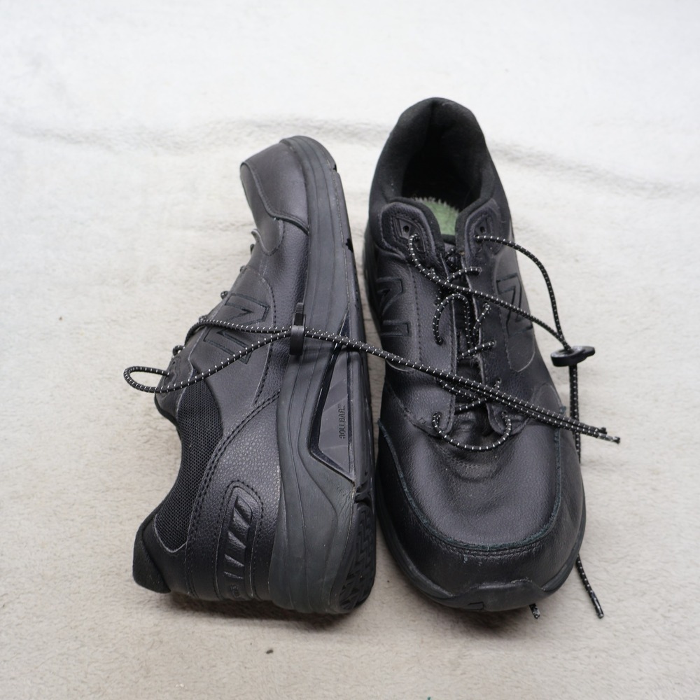 New Balance Mens 12 Walking Shoes Black 928v3 Leather Comfort Athletic READ